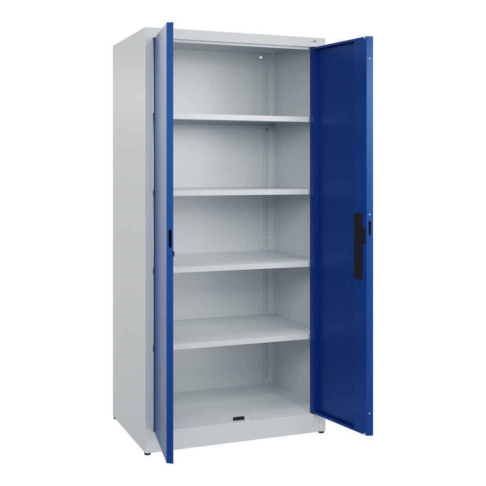 Productafbeelding nr. 4: Draaideurkast C+P, 5 OH, hxbxd 1950 x 930 x 600 mm, gentiaanblauw, lichtgrijs