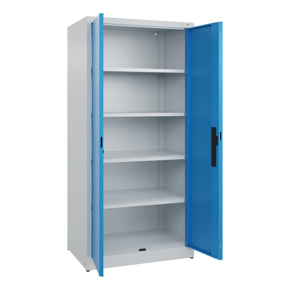 Productafbeelding nr. 4: Draaideurkast C+P, 5 OH, hxbxd 1950 x 930 x 600 mm, lichtblauw, lichtgrijs