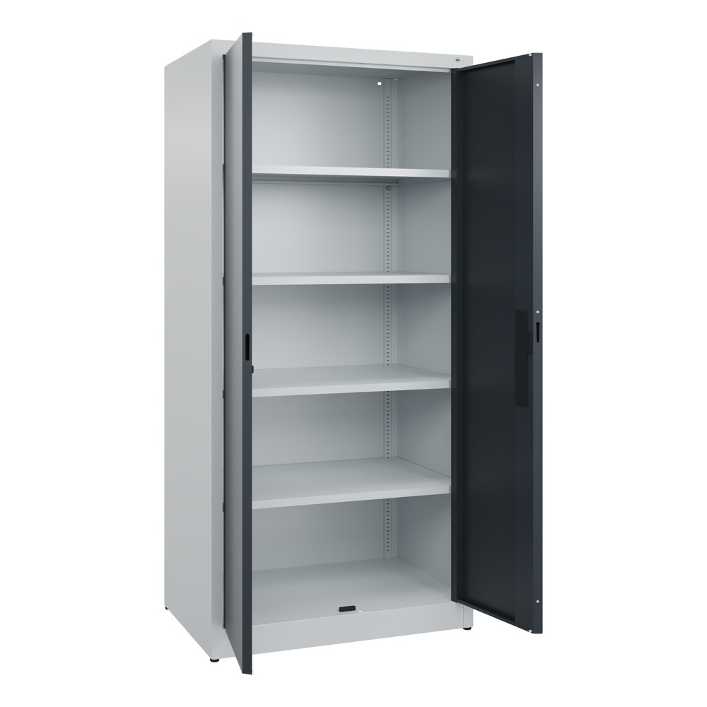 Productafbeelding nr. 4: Draaideurkast C+P, 5 OH, hxbxd 1950 x 930 x 600 mm, antracietgrijs, lichtgrijs