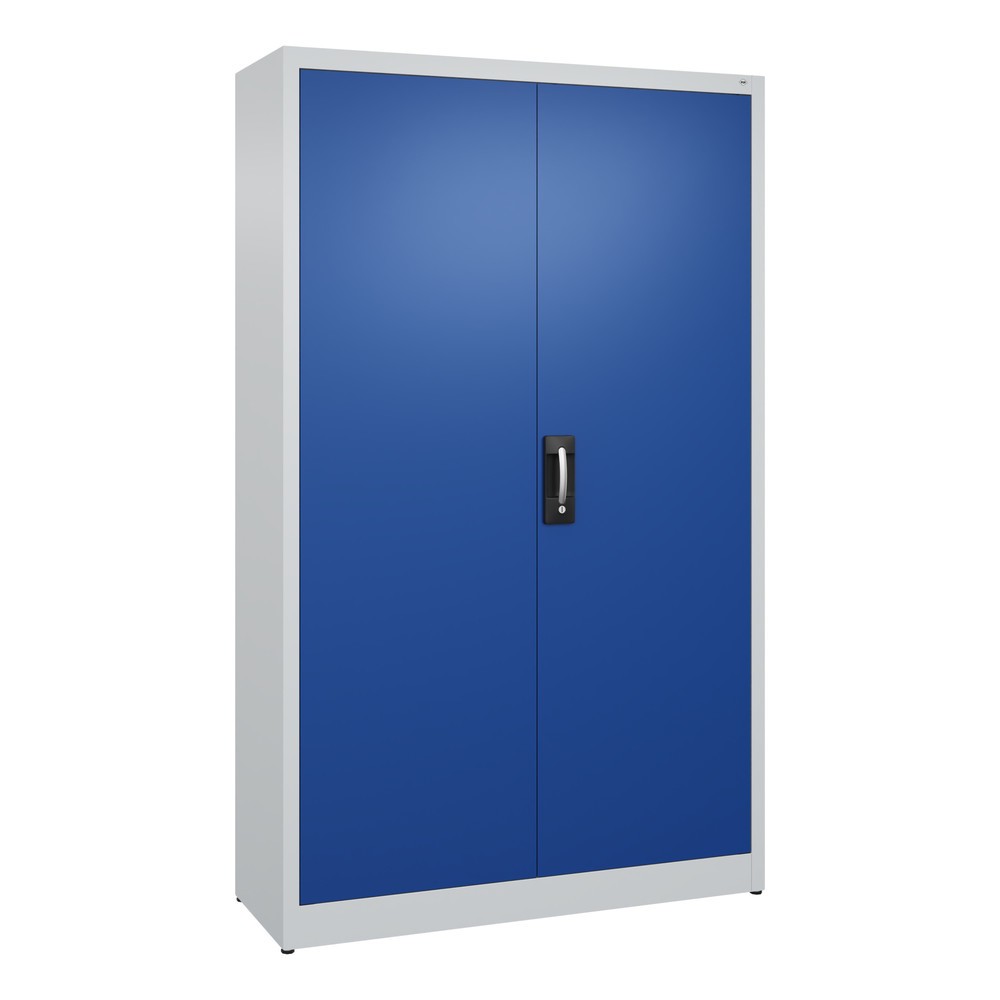 Productafbeelding nr. 1: Draaideurkast C+P, 5 OH, hxbxd 1950 x 1.200 x 400 mm, lichtgrijs, gentiaanblauw