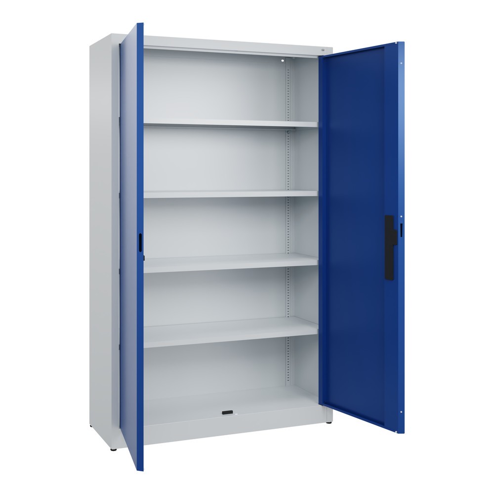 Productafbeelding nr. 4: Draaideurkast C+P, 5 OH, hxbxd 1950 x 1.200 x 400 mm, lichtgrijs, gentiaanblauw