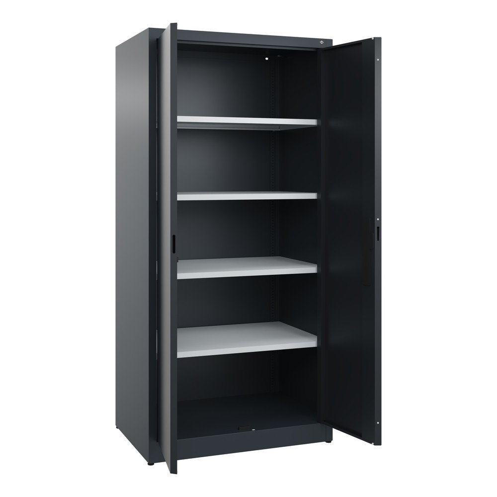 Productafbeelding nr. 4: Draaideurkast C+P, 5 OH, hxbxd 1950 x 930 x 600 mm, zwartgrijs, antracietgrijs