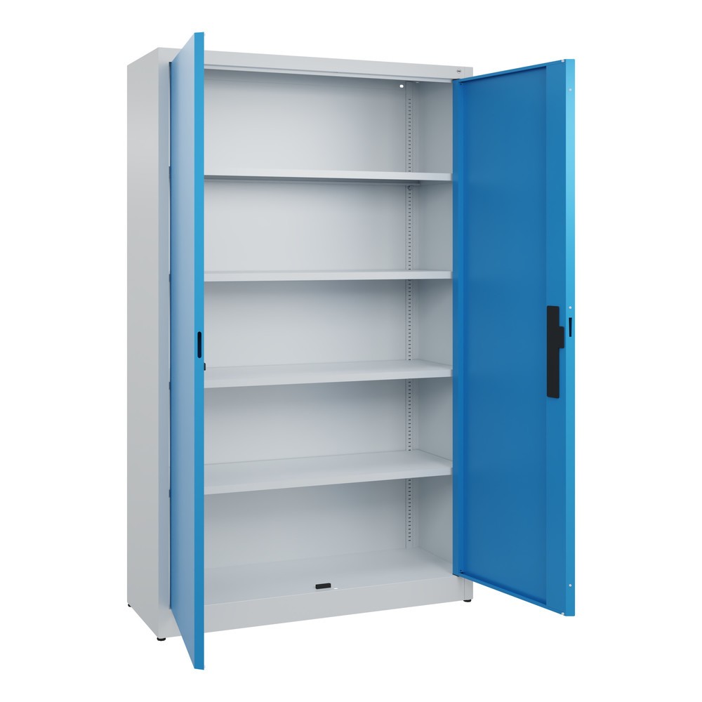 Productafbeelding nr. 4: Draaideurkast C+P, 5 OH, hxbxd 1950 x 1.200 x 400 mm, lichtgrijs, lichtblauw