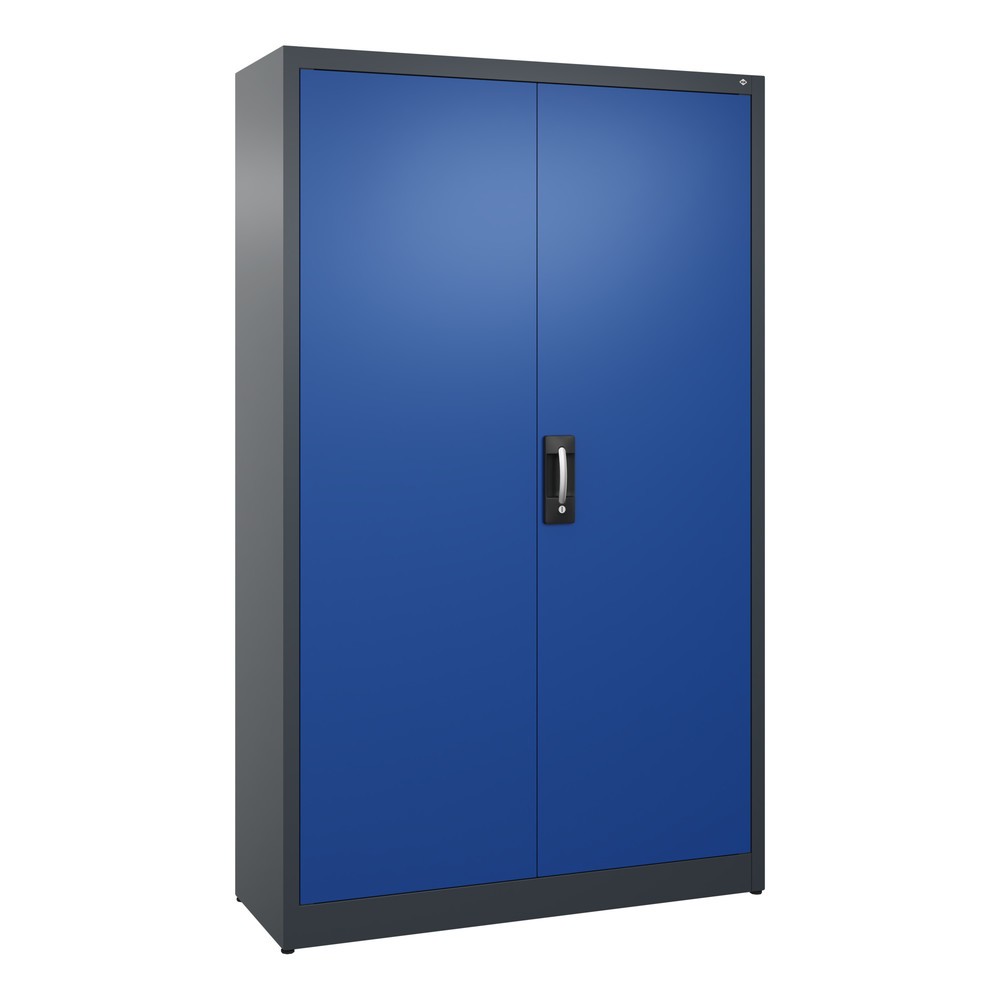 Productafbeelding nr. 1: Draaideurkast C+P, 5 OH, hxbxd 1950 x 1.200 x 400 mm, antracietgrijs, gentiaanblauw
