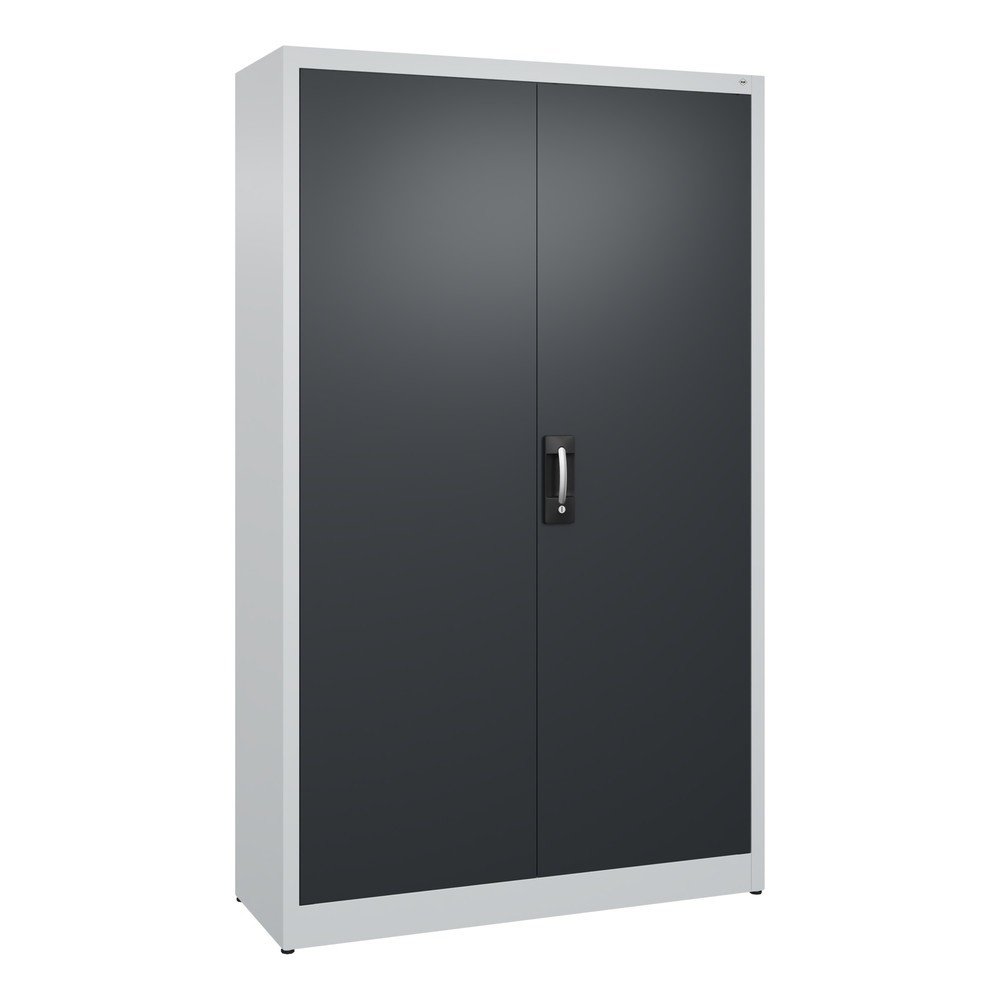 Productafbeelding nr. 1: Draaideurkast C+P, 5 OH, hxbxd 1950 x 1.200 x 400 mm, lichtgrijs, zwartgrijs