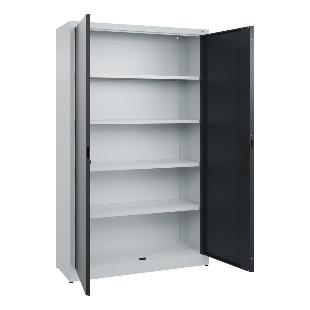 Productafbeelding nr. 4: Draaideurkast C+P, 5 OH, hxbxd 1950 x 1.200 x 400 mm, lichtgrijs, zwartgrijs