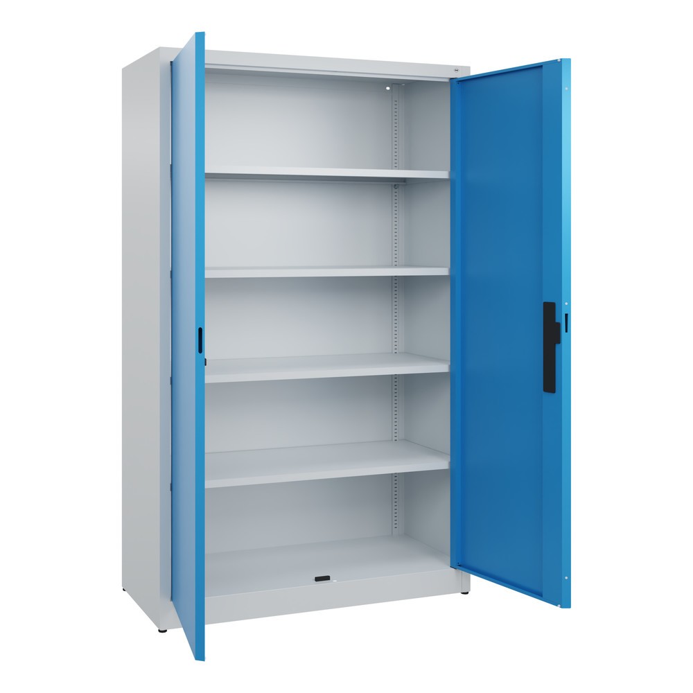 Productafbeelding nr. 4: Draaideurkast C+P, 5 OH, hxbxd 1950 x 1.200 x 500 mm, lichtgrijs, lichtblauw