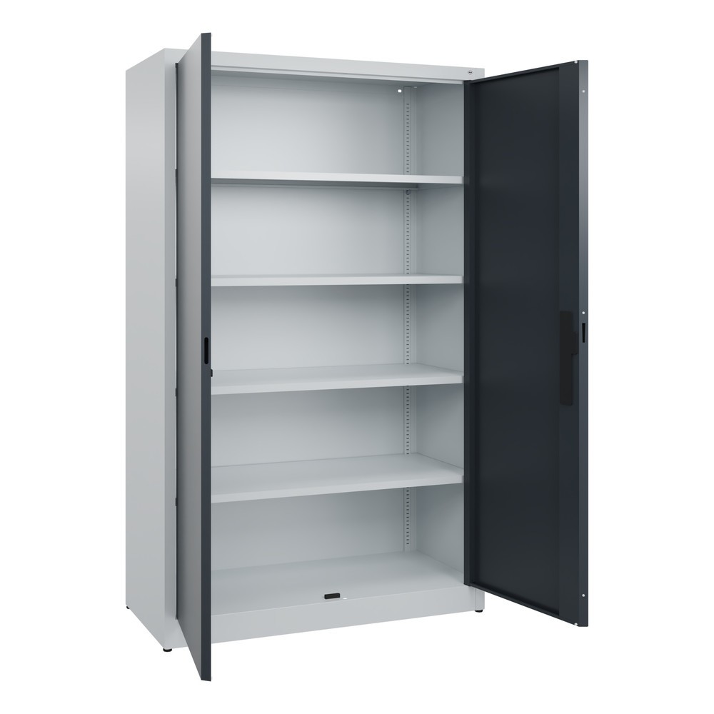 Productafbeelding nr. 4: Draaideurkast C+P, 5 OH, hxbxd 1950 x 1.200 x 500 mm, lichtgrijs, antracietgrijs