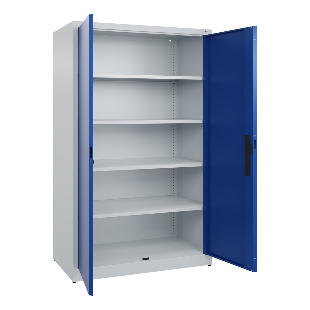 Productafbeelding nr. 4: Draaideurkast C+P, 5 OH, hxbxd 1950 x 1.200 x 600 mm, lichtgrijs, gentiaanblauw