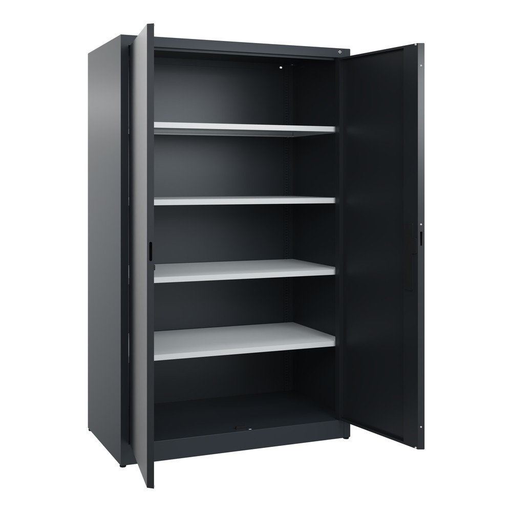 Productafbeelding nr. 4: Draaideurkast C+P, 5 OH, hxbxd 1950 x 1.200 x 600 mm, antracietgrijs, zwartgrijs