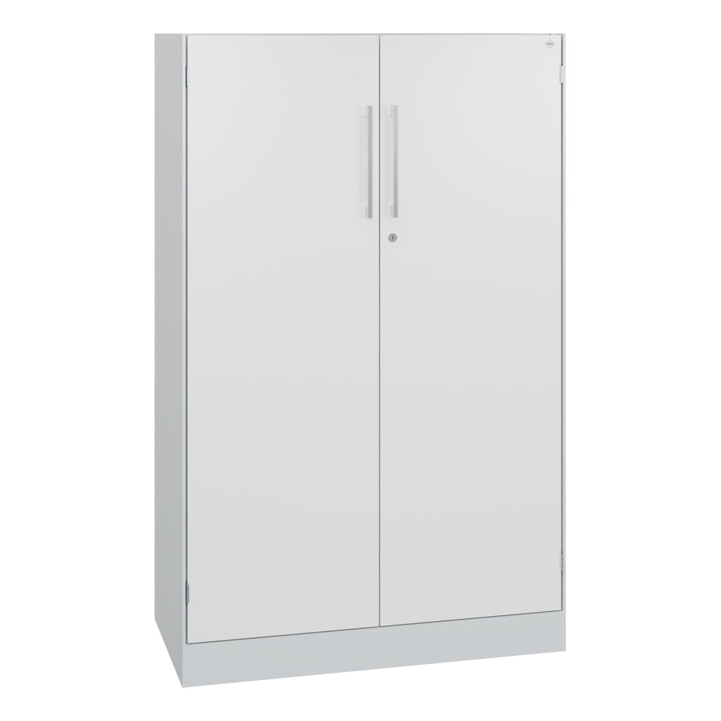 Draaideurkast C+P Asisto, 3 OH, breedte 800 mm, lichtgrijs, verkeerswit Product afbeelding: Draaideurkast C+P Asisto, 3 OH, breedte 800 mm, lichtgrijs, verkeerswit