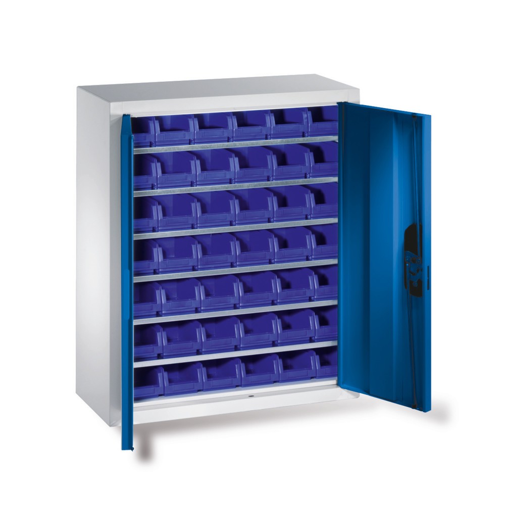 Product afbeelding: Draaideurkast C+P met magazijnbakken, h x b x d 830 x 700 x 300 mm, 42x maat 2