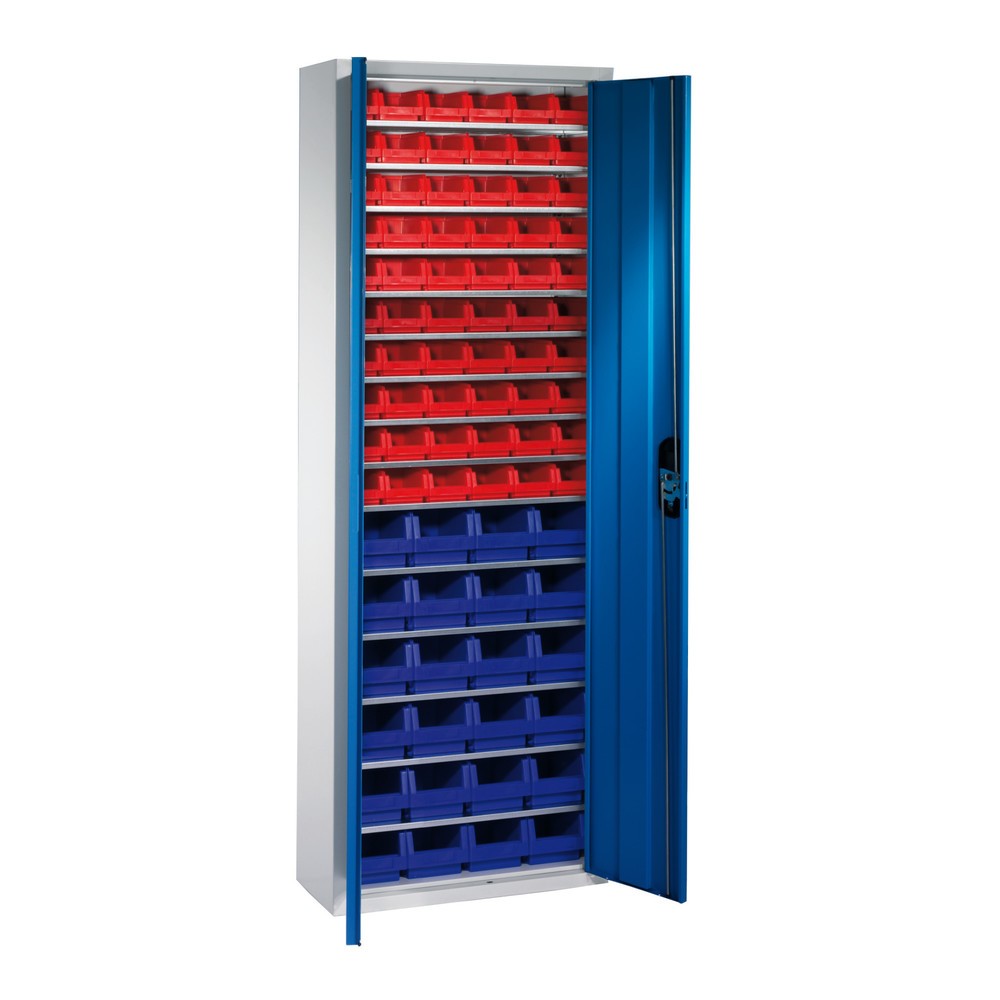 Productafbeelding nr. 1: Opbergkast C+P met bakken, hxbxd 1.980 x 700 x 300 mm, 60x maat 2, 24x maat 3