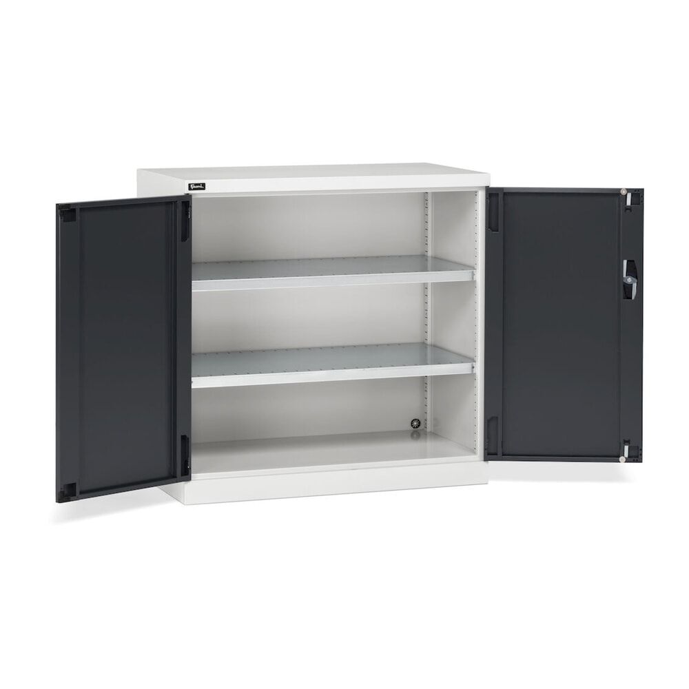 Productafbeelding nr. 3: Draaideurkast Fami PERFOM, 2 legborden, hxbxd 1.000 x 1.023 x 555 mm, lichtgrijs, antraciet
