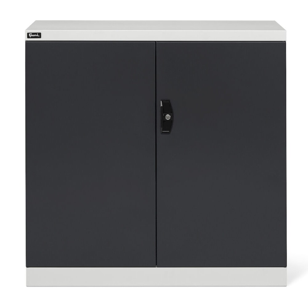Productafbeelding nr. 2: Draaideurkast Fami PERFOM, 2 legborden, hxbxd 1.000 x 1.023 x 555 mm, lichtgrijs, antraciet