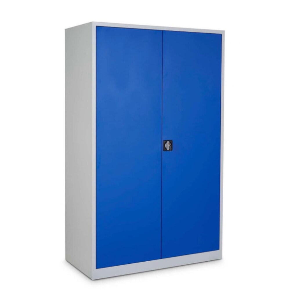 Product afbeelding: Werkplaatskast HEMMDAL HW-XBT, veiligheidscilinderslot, hxbxd 1950 x 1200 x 600 mm, lichtgrijs / gentiaanblauw