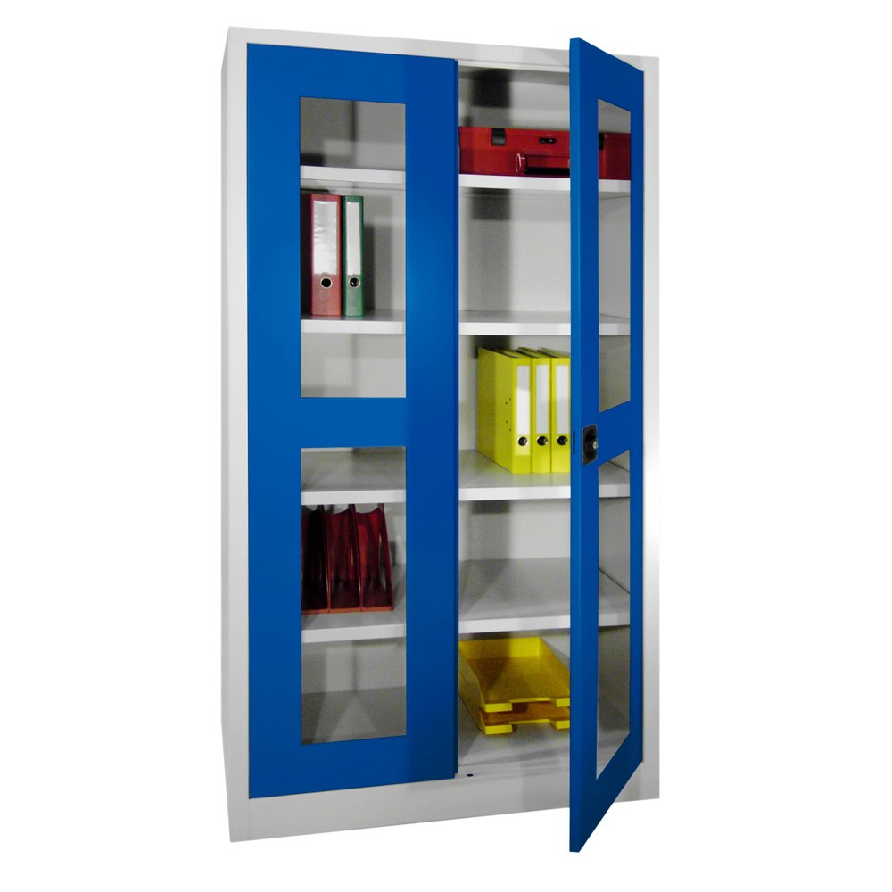 Productafbeelding nr. 4: Draaideurkast PAVOY met kijkvensters, hxbxd 1.950 x 640 x 400 mm, zuiver wit, zuiver wit