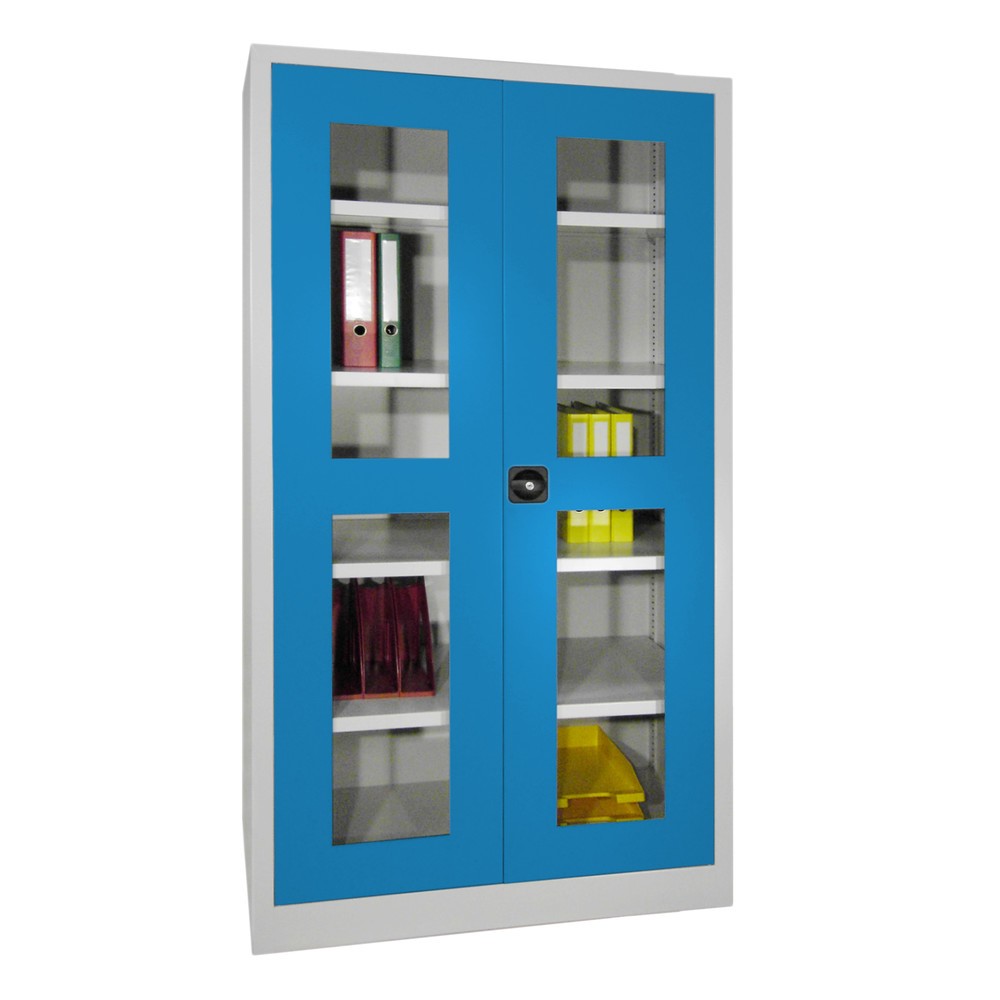 Productafbeelding nr. 5: Draaideurkast PAVOY met kijkvensters, hxbxd 1.950 x 640 x 400 mm, zuiver wit, zuiver wit