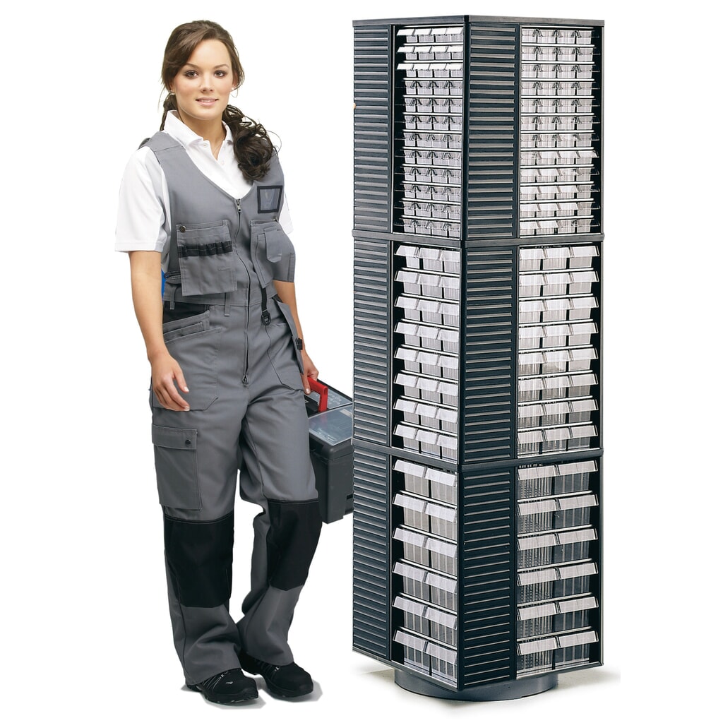 Productafbeelding nr. 5: Draaistandaard TRESTON voor 12 onderdelenkasten, hxbxd 1.730 x 500 x 500 mm