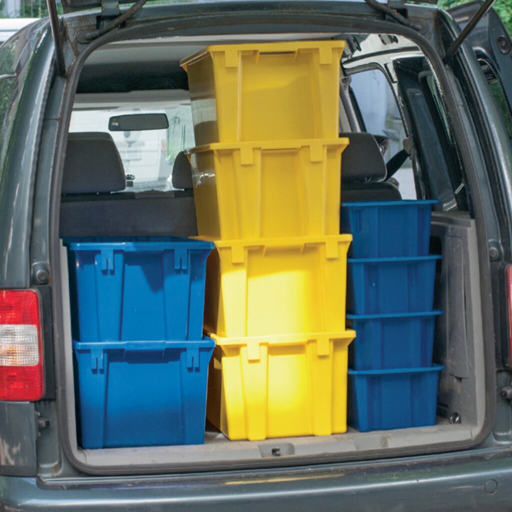 Productafbeelding nr. 3: Draaistapelbak van polypropyleen, 6 liter, blauw