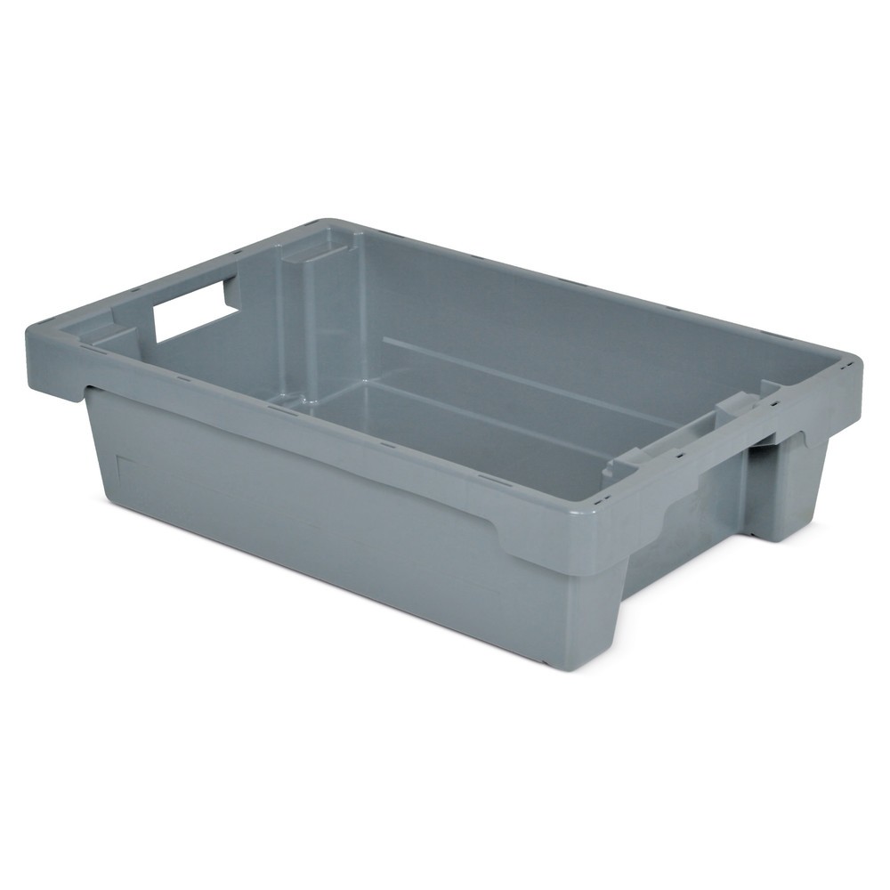 Productafbeelding nr. 1: Draaistapelbak, wanden + bodem gesloten, 25 liter, grijs