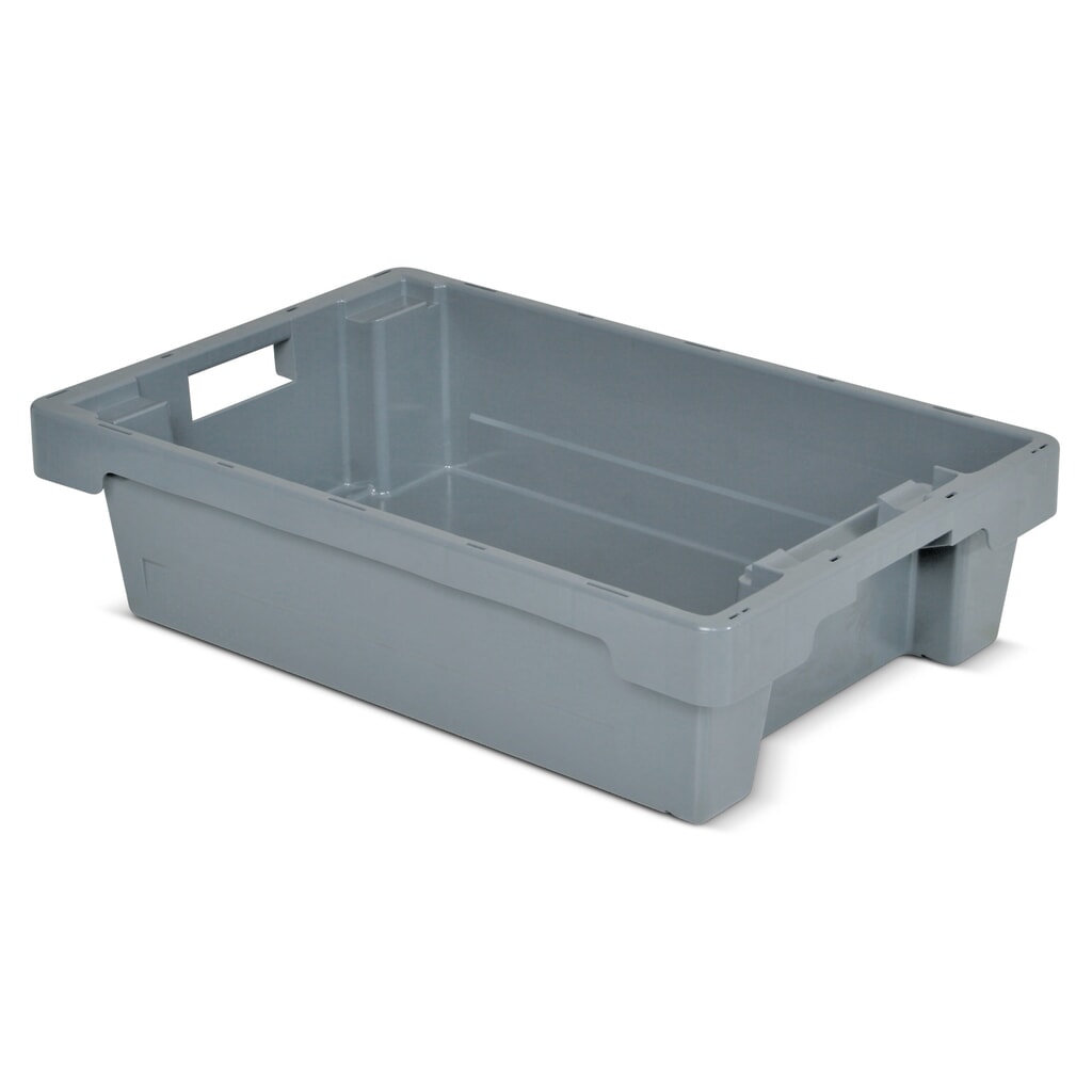 Product afbeelding: Euroboxen, gesloten wanden en bodem , 25 liter, mgrijs