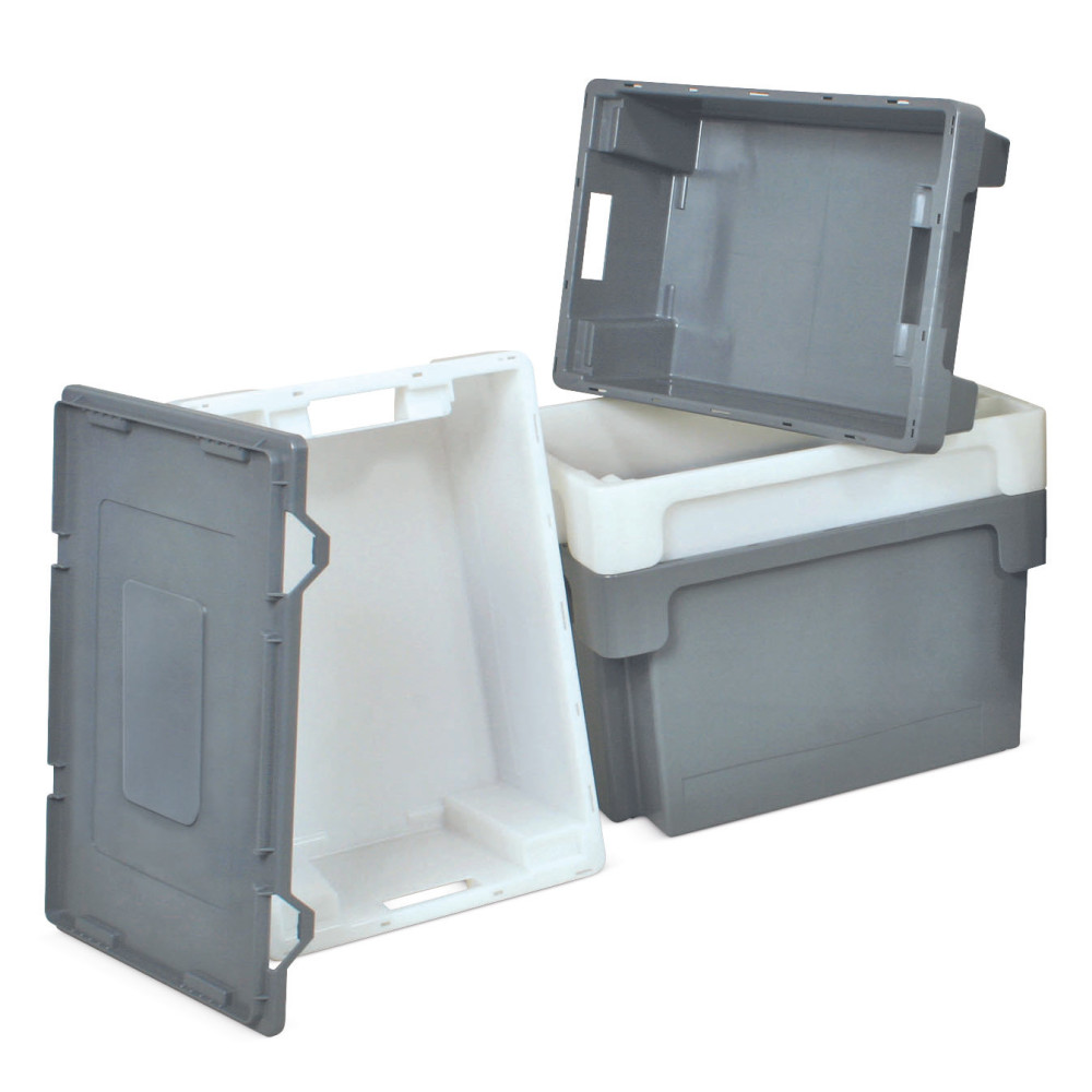 Productafbeelding nr. 5: Draaistapelbak, wanden + bodem gesloten, 60 liter, wit