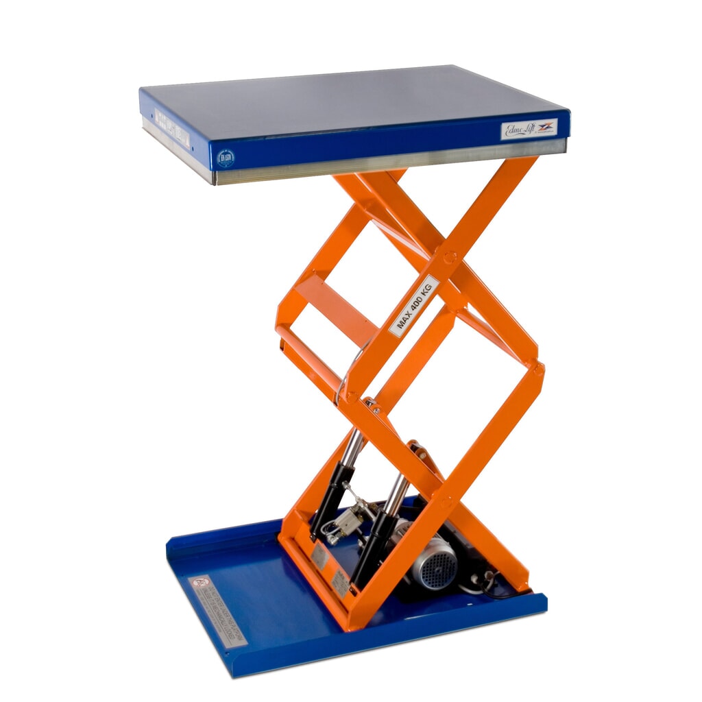 Dubbele Schaarheftafel EdmoLift® T-serie, cap. 500 kg, platform van 900 x 700 mm Product afbeelding: Dubbele Schaarheftafel EdmoLift® T-serie, cap. 500 kg, platform van 900 x 700 mm