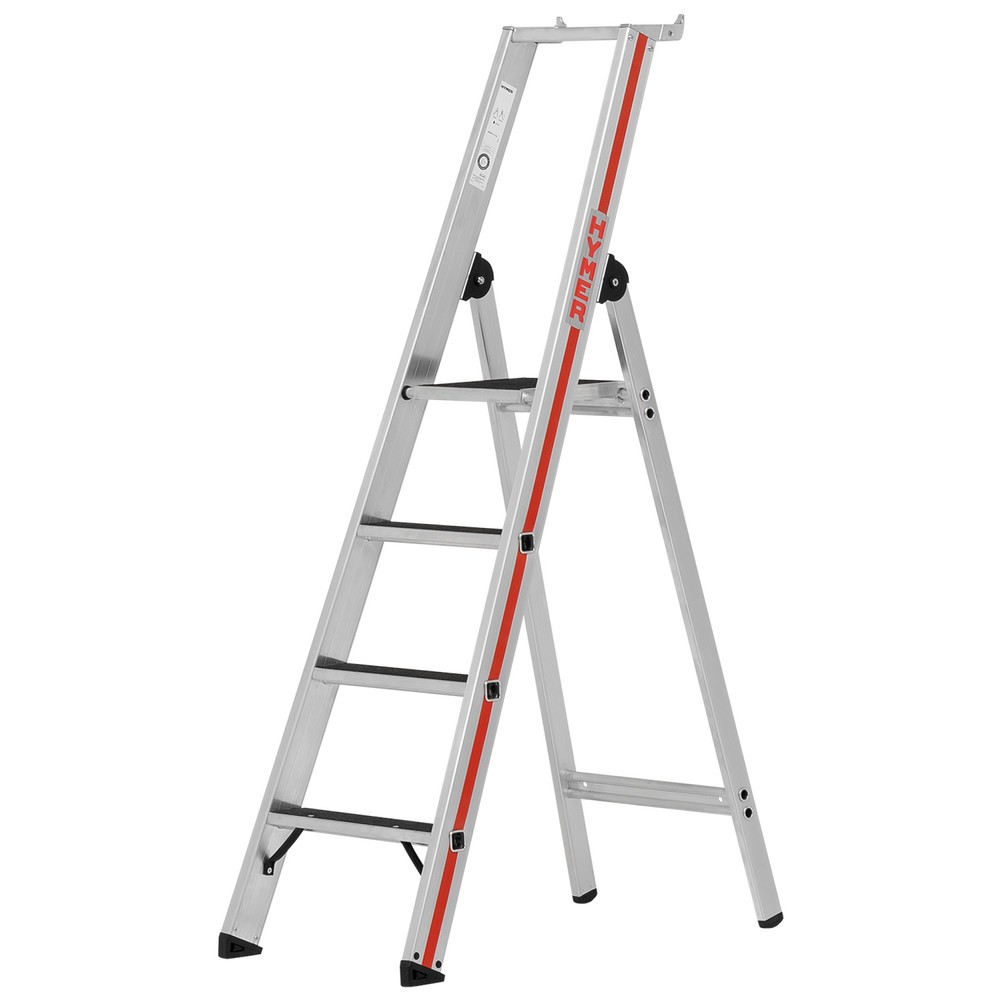 Product afbeelding: Dubbele trap HYMER, R13 coating, met platform, stahoogte 0,93 m, 4 sporten