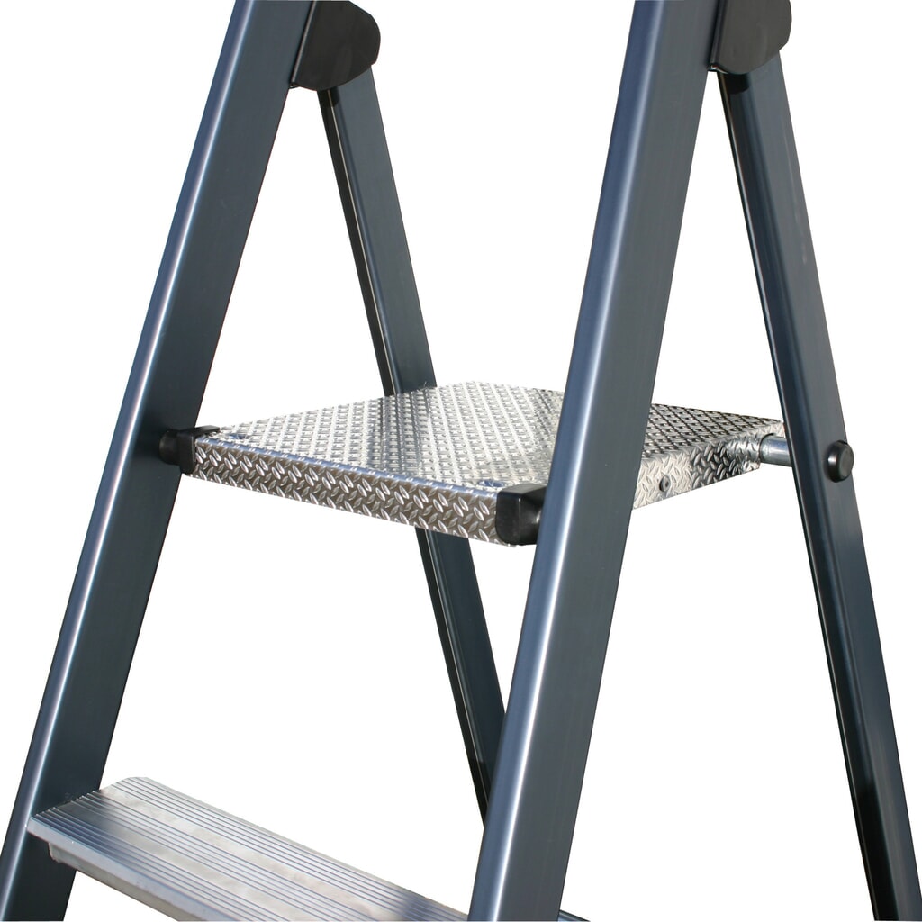 Dubbele trap KRAUSE®, 1-zijdig begaanbaar, geëloxeerd aluminium, standhoogte 0,85 m Productafbeelding nr. 4: Dubbele trap KRAUSE®, 1-zijdig begaanbaar, geëloxeerd aluminium, standhoogte 0,85 m