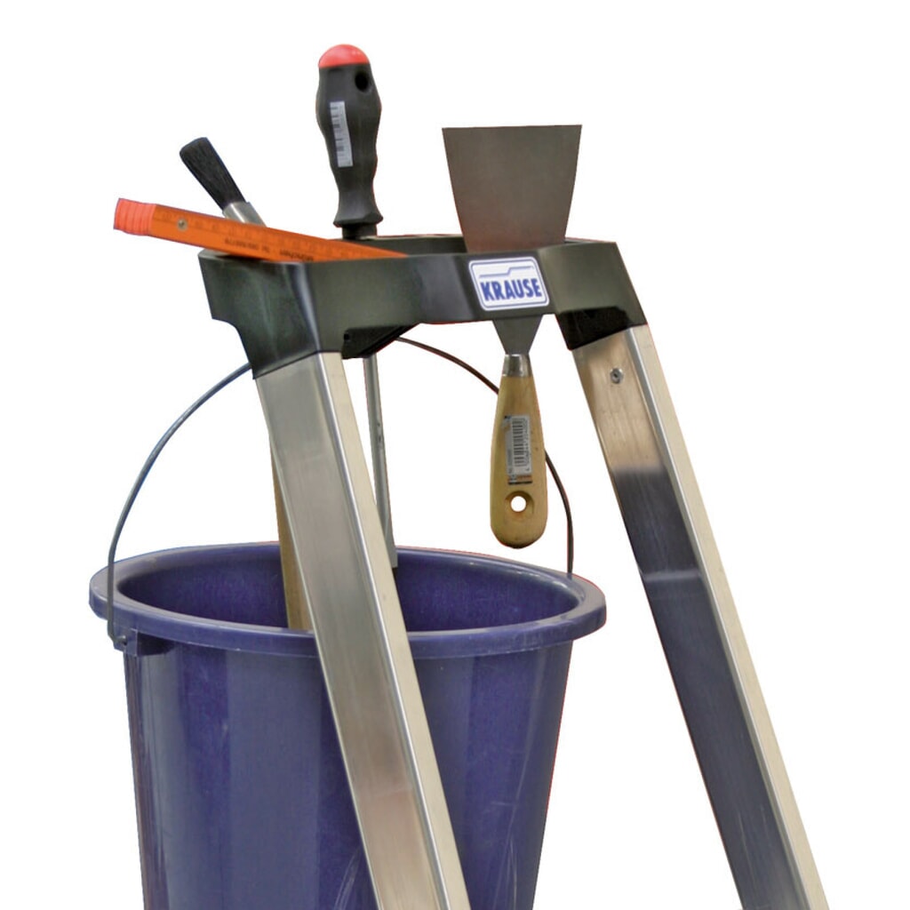 Dubbele trap KRAUSE®, 1-zijdig begaanbaar, geëloxeerd aluminium, standhoogte 0,85 m Productafbeelding nr. 6: Dubbele trap KRAUSE®, 1-zijdig begaanbaar, geëloxeerd aluminium, standhoogte 0,85 m