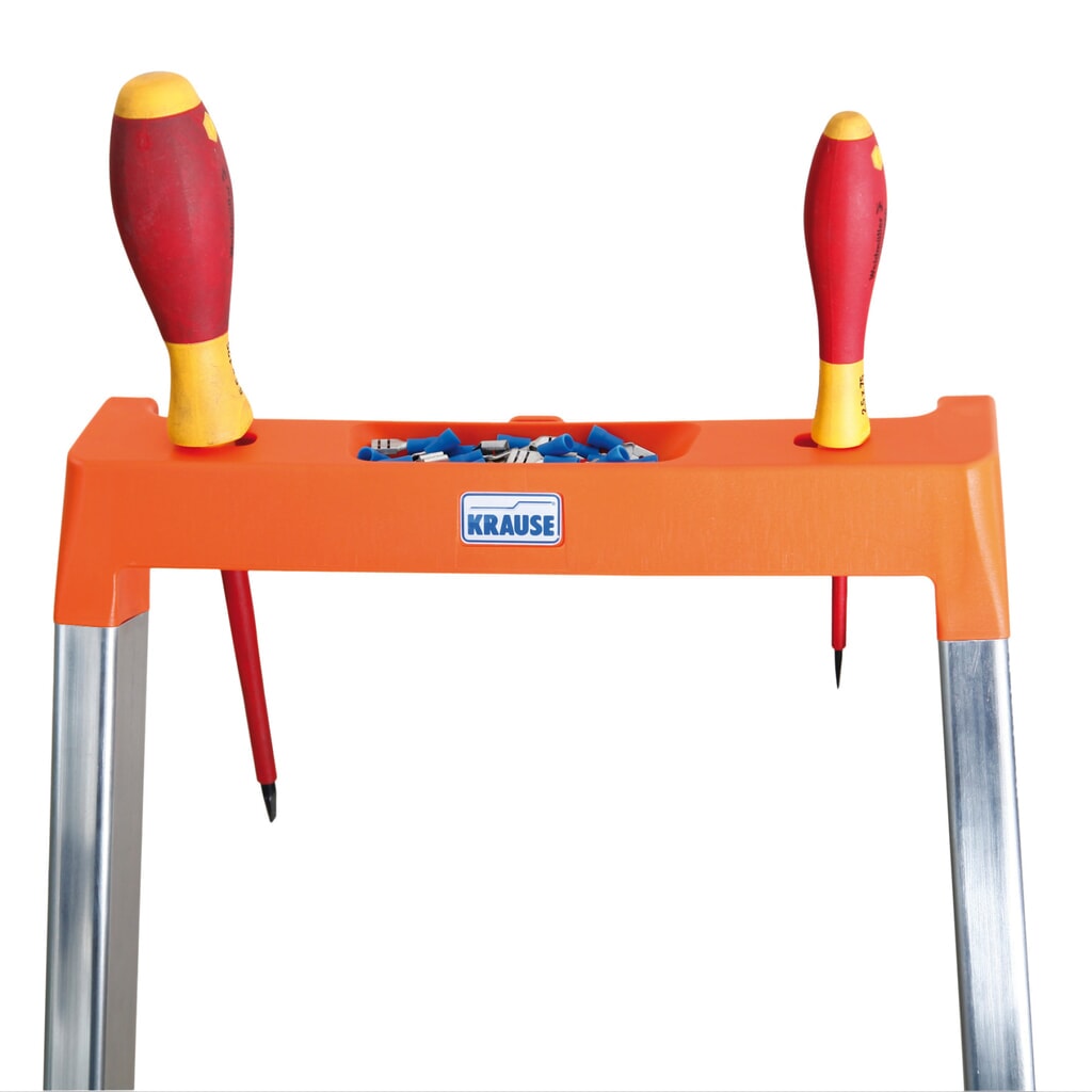 Dubbele trap KRAUSE®, 1-zijdig, met hightech scharnierverbindingen, opsteldiepte 820 mm Productafbeelding nr. 2: Dubbele trap KRAUSE®, 1-zijdig, met hightech scharnierverbindingen, opsteldiepte 820 mm
