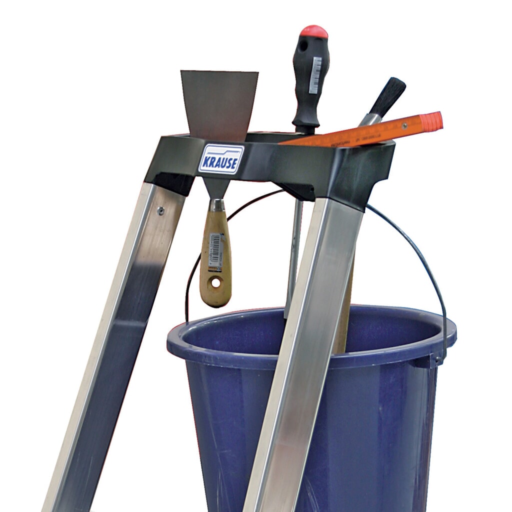 Dubbele trap KRAUSE®, ultrasterk geflenste verbindingen van aluminium, standhoogte 0,85 m Productafbeelding nr. 3: Dubbele trap KRAUSE®, ultrasterk geflenste verbindingen van aluminium, standhoogte 0,85 m
