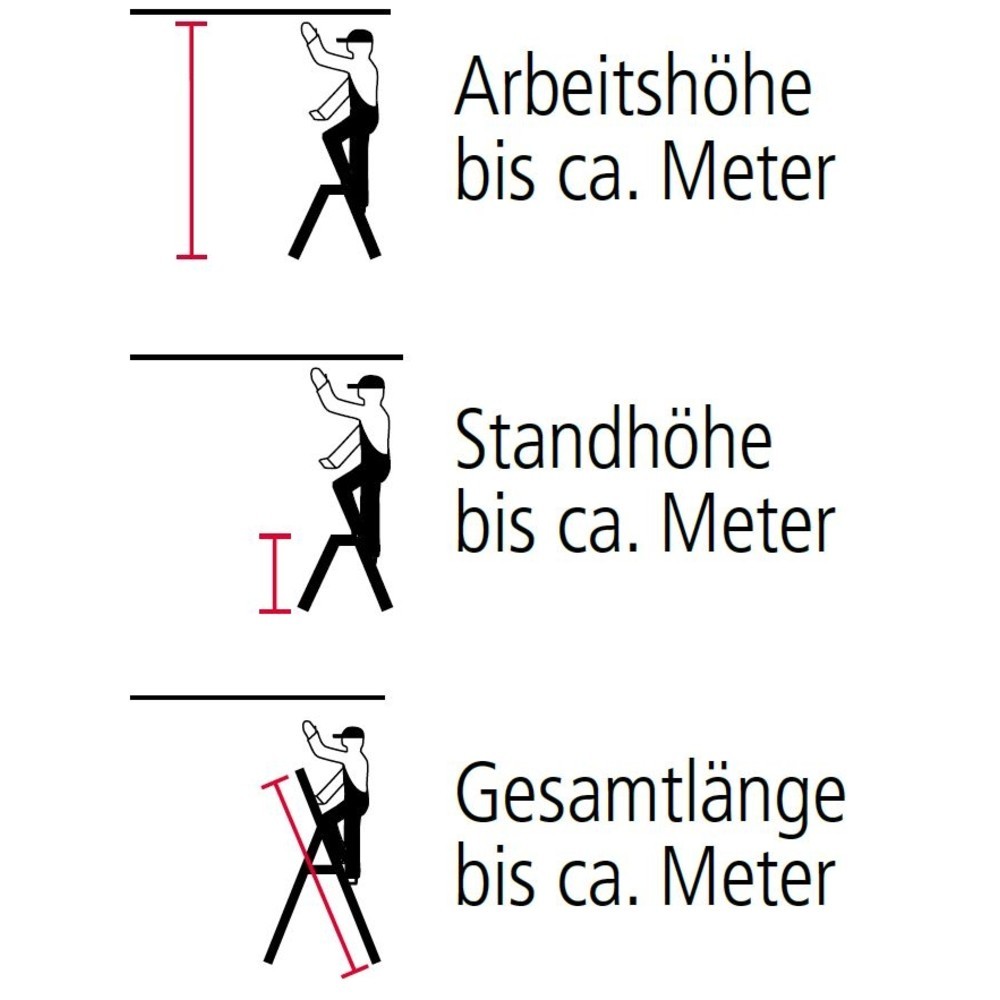 Productafbeelding nr. 4: Dubbele trap KRAUSE®, 2-zijdig begaanbaar, standhoogte 0,20 m, 2x3 treden