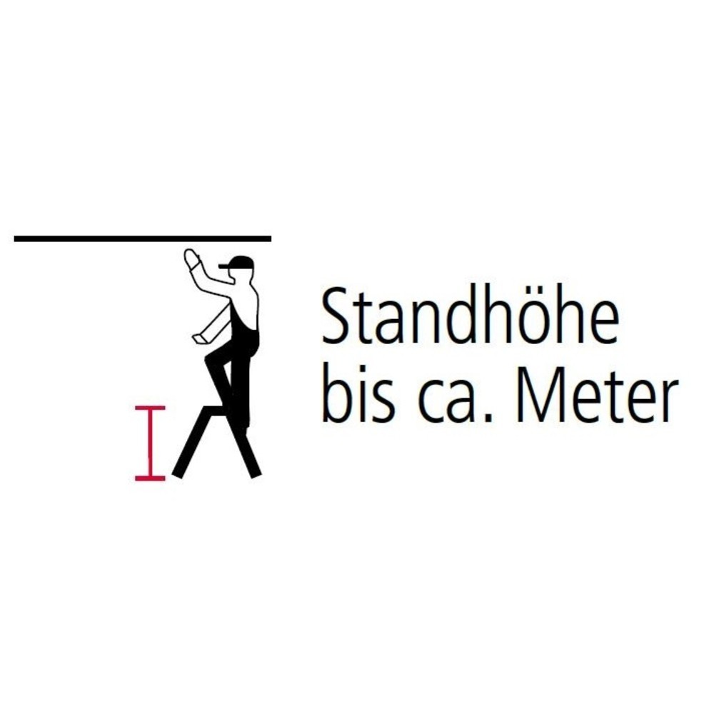 Productafbeelding nr. 3: Dubbele vouwtrap KRAUSE® uit aluminium, stahoogte 0,45 m, aluminiumkleur