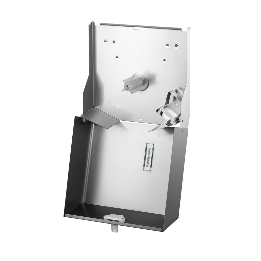 Productafbeelding nr. 4: Duplex roldispenser Air-Wolf geborsteld roestvrij staal