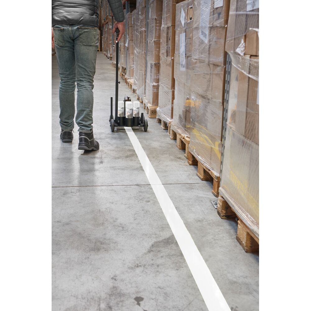 Productafbeelding nr. 2: DURABLE DURALINE® vloermarkeeringsverf in spuitbus, voor binnen en buiten, 750 ml, wit