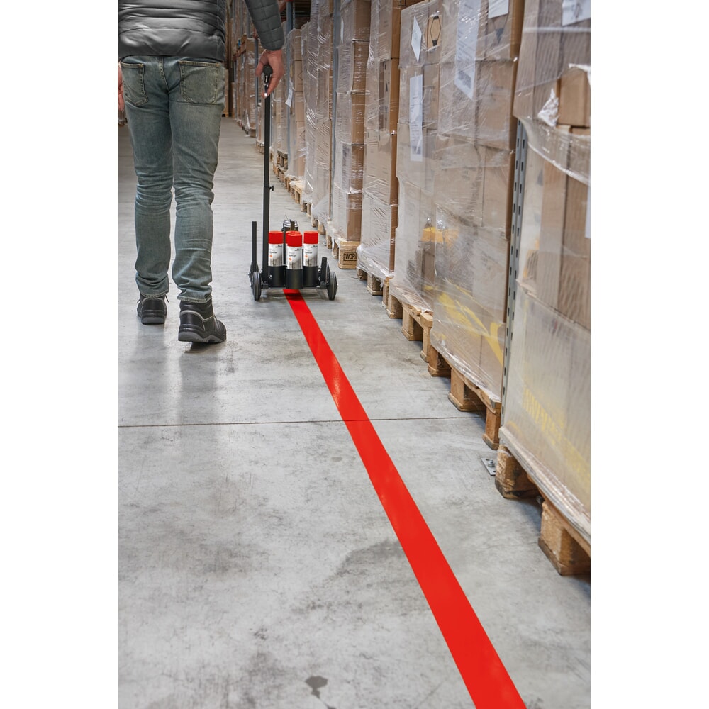 Productafbeelding nr. 2: DURABLE DURALINE® vloermarkeeringsverf spray, binnen en buiten, 750 ml, rood