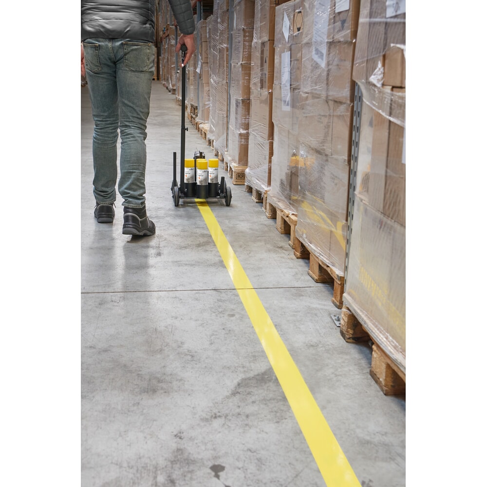 Productafbeelding nr. 3: DURABLE DURALINE® vloermarkeeringsverf spray, binnen en buiten, 750 ml, geel