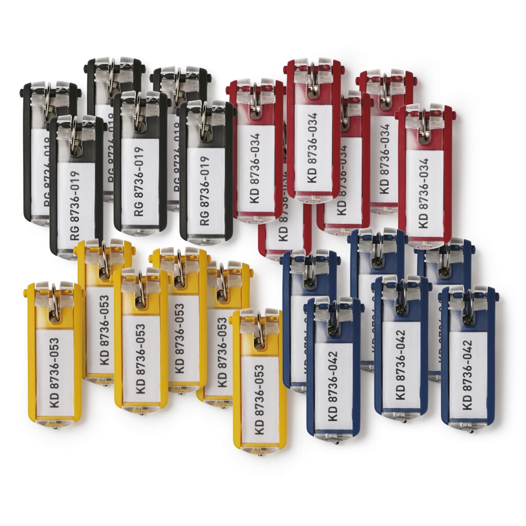 Product afbeelding: Sleutelhanger DURABLE KEY CLIP grootverpakking, 1 zakje met 24 stuks