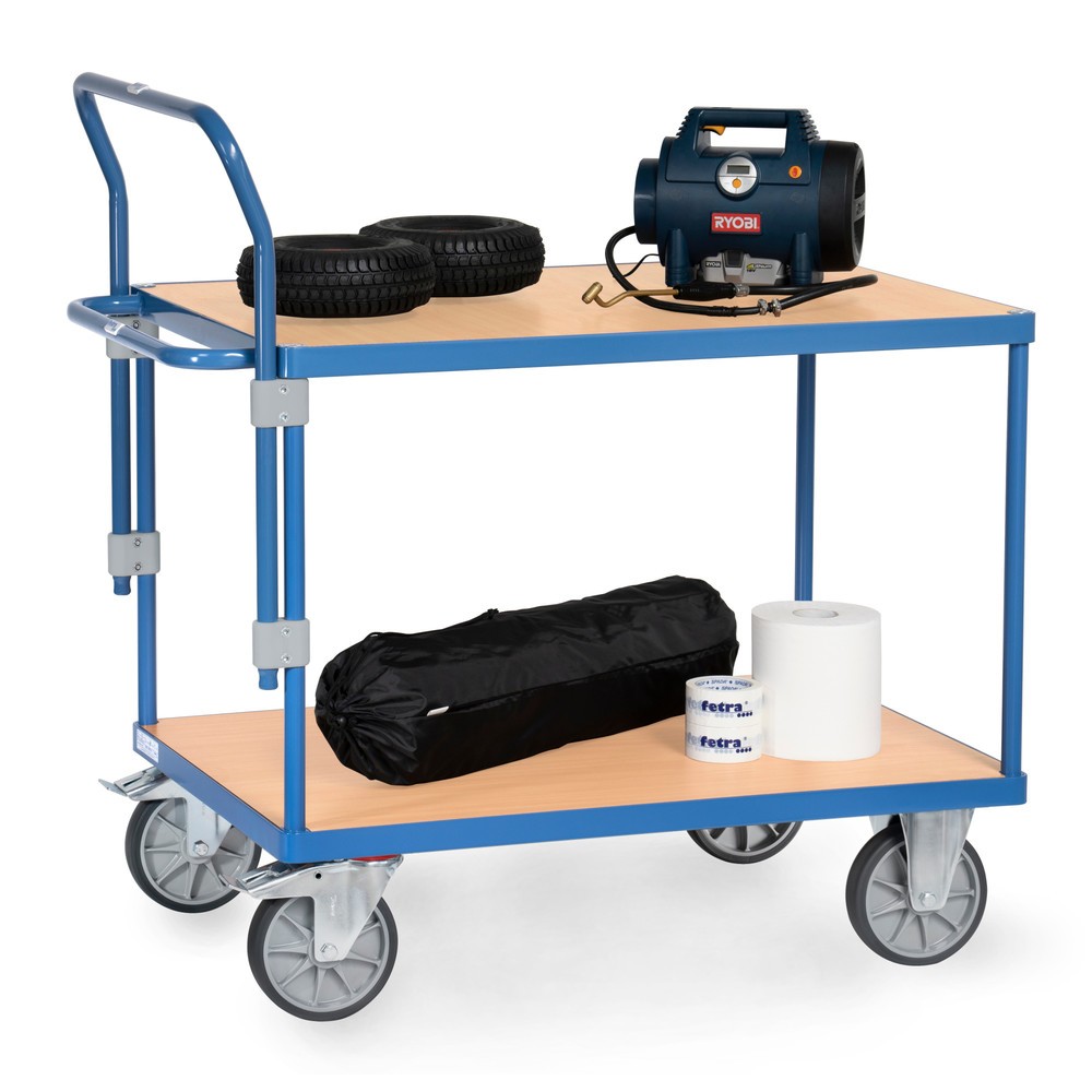 Productafbeelding nr. 2: Duwbeugel voor tafel- en montagewagen fetra®, in hoogte verstelbaar, breedte 705 mm