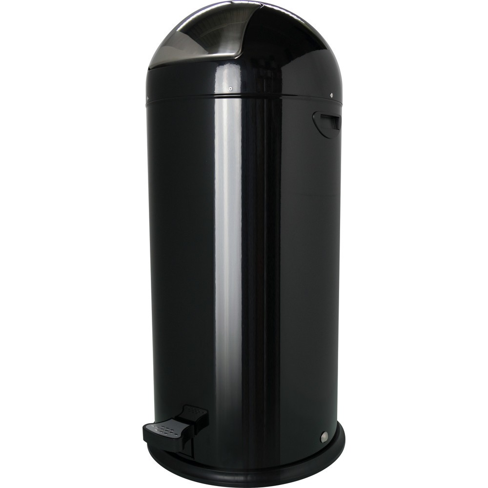 Product afbeelding: Duwpedaal afvalbak helit "the step dome", 52 liter, zwart