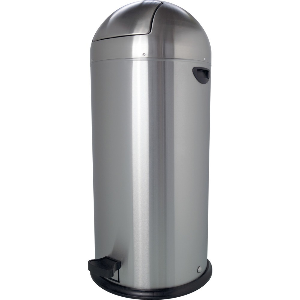Productafbeelding nr. 1: Duwpedaal afvalbak helit "the step dome", 52 liter, roestvrij staal