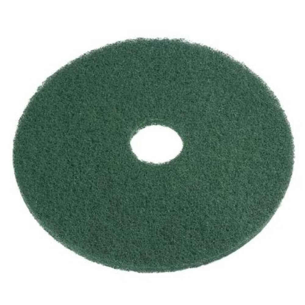 Eco Pad voor Nilfisk® boenmachine FM400, diameter 432 mm, verpakking van 5, groen Product afbeelding: Eco Pad voor Nilfisk® boenmachine FM400, diameter 432 mm, verpakking van 5, groen