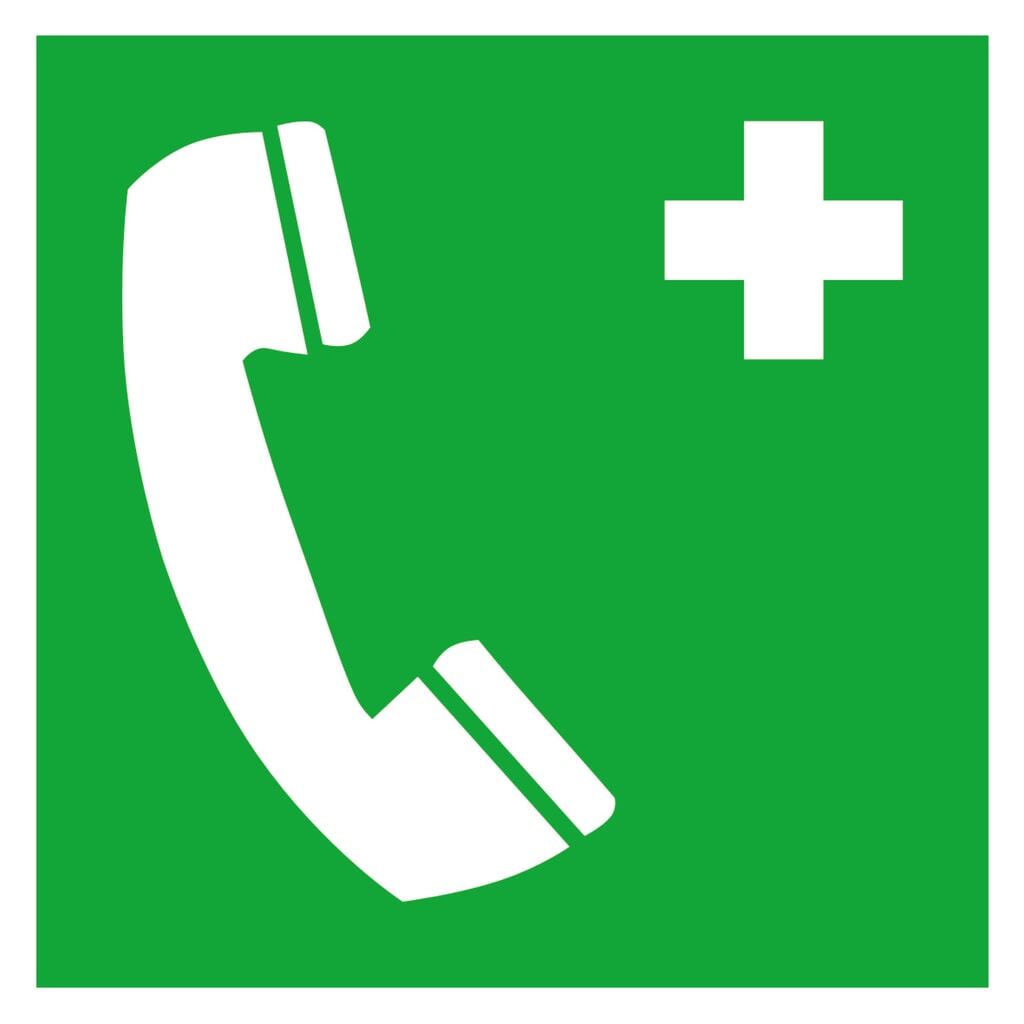 Product afbeelding: SafetyMarking® Noodtelefoon, hxb 150 x 150 mm, folie HI