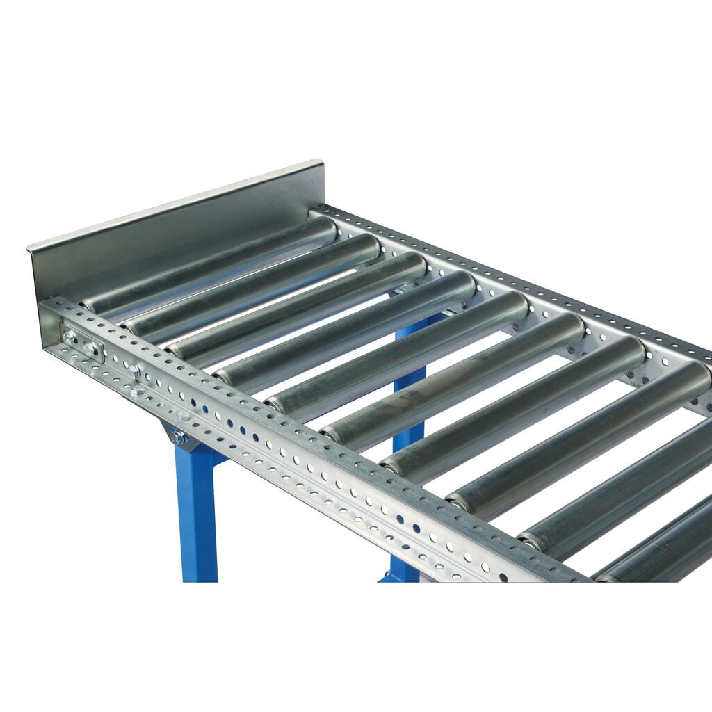 Eindaanslag voor rollenbaan voor zware lasten, verzinkt, vastgeschroefd, baanbreedte 400 mm Product afbeelding: Eindaanslag voor rollenbaan voor zware lasten, verzinkt, vastgeschroefd, baanbreedte 400 mm