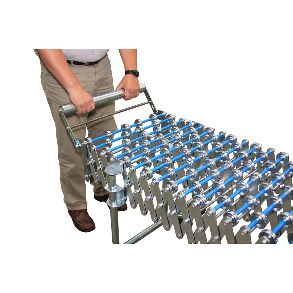 Product afbeelding: Eindaanslag voor schaarrollen- en rolletjesbaan, neerklapbaar, baanbreedte 500 mm