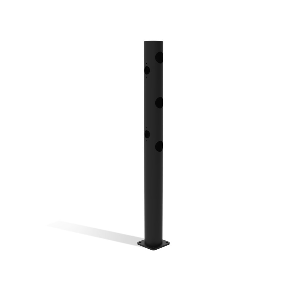 Productafbeelding nr. 2: Klapdeur-eindpaal dancop voor veiligheidshek ‘Delta‘, Ø 110 mm, hoogte 1.200 mm, 90°, links