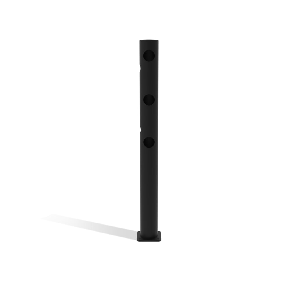 Productafbeelding nr. 3: Klapdeur-eindpaal dancop voor veiligheidshek ‘Delta‘, Ø 110 mm, hoogte 1.200 mm, 90°, links