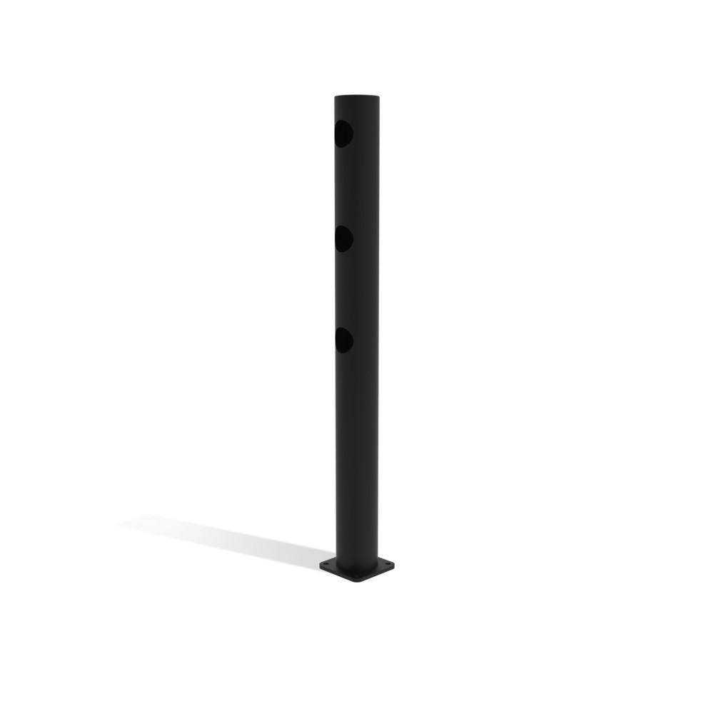 Productafbeelding nr. 4: Klapdeur-eindpaal dancop voor veiligheidshek ‘Delta‘, Ø 110 mm, hoogte 1.200 mm, 90°, links